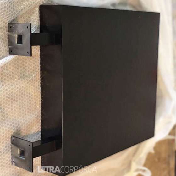 Enseigne drapeau sans éclairage