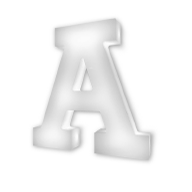 Lettres en méthacrylate