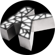 lettres grand format ajourées