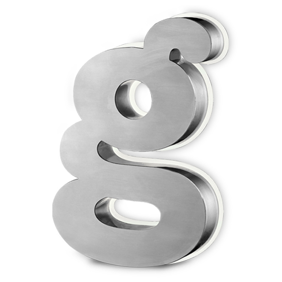 Retro-illuminé avec méthacrylate en contour