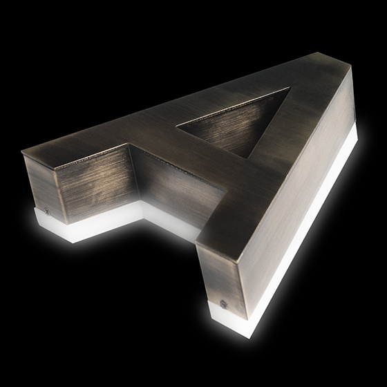 Rétro-illuminé avec méthacrylate vu